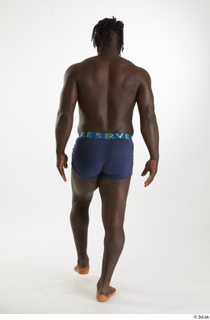 Kato Abimbo  1 back view underwear walking whole body…